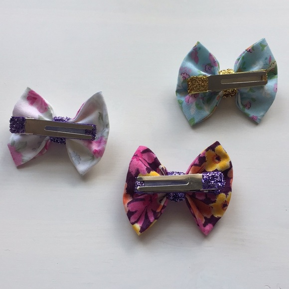 Set of 3 Handmade Floral Bows 💐 - Picture 2 of 2